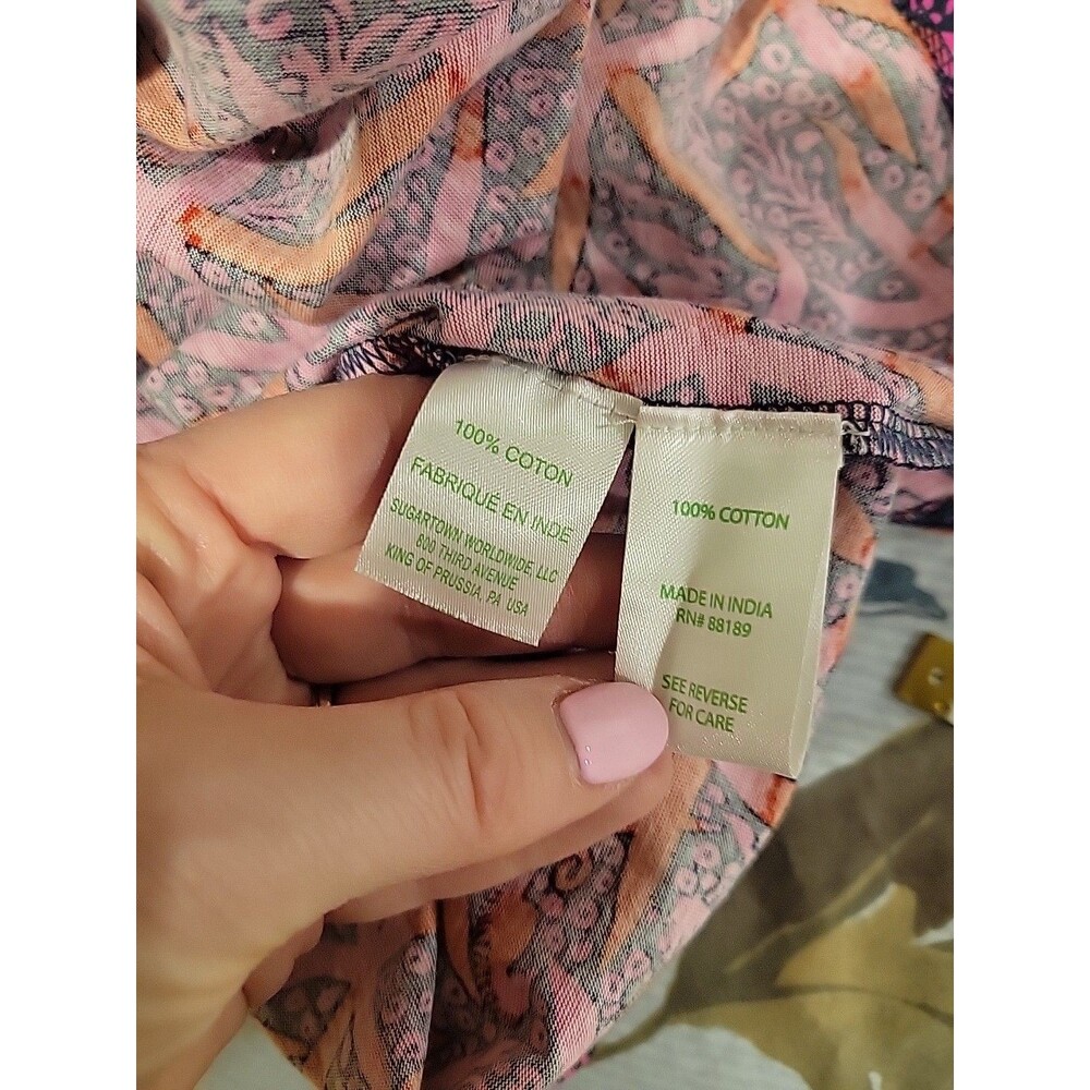 Lilly Pulitzer Girls Mini Steffie Dress Passion Fruit Pink Puff Sleeve XL 12-14 - Picture 7 of 8